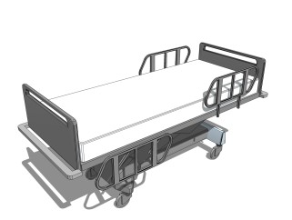 病床sketchup模型，病床skp模型，病床su素材下载