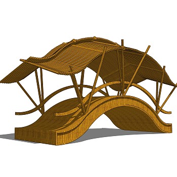 拱桥草图大师模型下载，sketchup拱桥模型分享