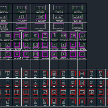 CAD图库电器开关素材下载、dwg图库电器开关素材下载