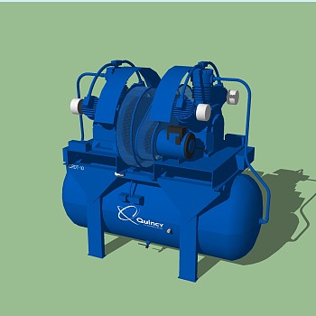 现代空压机su模型，空压机草图大师模型下载