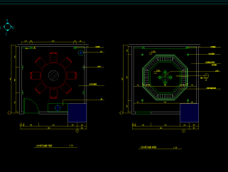 中餐厅装修CAD施工图，餐厅CAD图纸下载