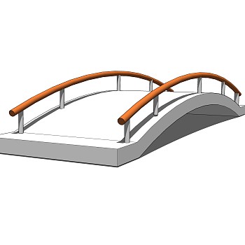 拱桥草图大师模型下载，sketchup拱桥模型分享