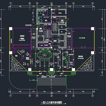 办公楼CAD施工图，CAD建筑图纸免费下载