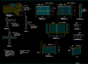 砌体结构工程常用节点构造设计图，砌体结构CAD图纸下载