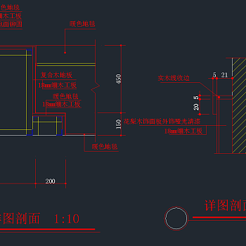 地面大样CAD图库，地材节点图纸下载