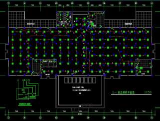 某中学一栋5层图书馆电气设计CAD施工图，图书馆电气设计CAD图纸下载