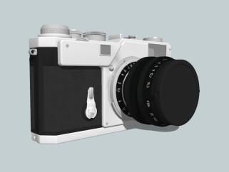 现代相机草图大师模型，相机sketchup模型下载