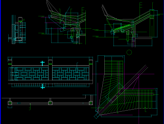 天山茶城装饰图，CAD平面布置图