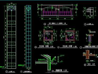 多层住宅楼建筑设计施工图，住宅楼CAD工程图下载