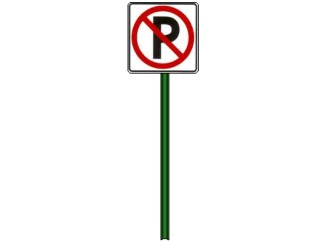 现代禁止停车道路交通标志牌su模型下载、禁止停车道路交通标志牌草图大师模型下载