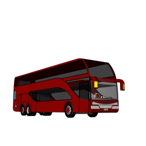 现代巴士客车免费su模型，巴士sketchup模型下载
