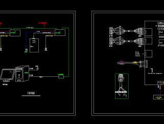 原创门禁系统图门禁控制器接线图CAD弱电智能化，智能化CAD图纸下载