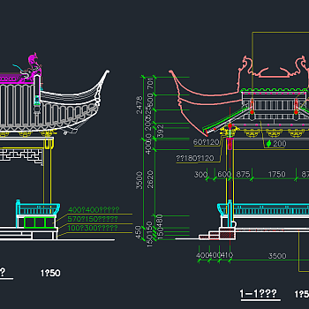 最新园林仿古亭CAD图纸，园林仿古亭CAD建筑图纸下载