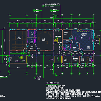 小型现代幼儿园建筑施工图，幼儿园CAD建筑图纸下载