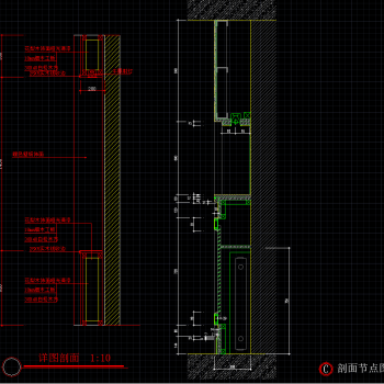 CAD暖气罩节点大样图施工图，气包罩建筑图图纸下载