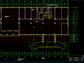 办公楼建筑施工图，办公室CAD建筑图纸下载