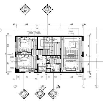 香港大潭道12-16号家居CAD施工图套图，家居CAD建筑图纸下载