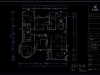 现代简约大宅灰蓝畅想施工图全套及实景图，CAD建筑图纸免费下载