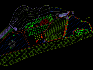 绿地CAD规划设计图，绿地规划CAD图纸下载