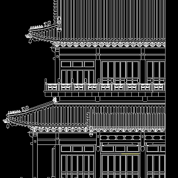 弥勒佛古建CAD施工图，寺庙CAD建筑图纸下载