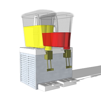 现代果汁售卖机草图大师模型，售卖机su模型下载