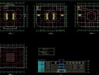 商场建筑设计施工图，商场建筑CAD图纸下载