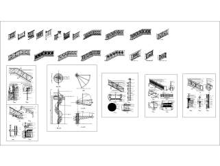 楼梯造型建筑大样图CAD图纸设计