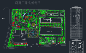 各式广场景观绿化设计CAD平面图，景观园林CAD建筑图纸下载