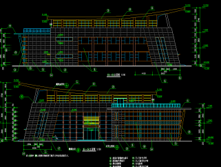 企业办公楼建筑施工图纸，企业办公楼CAD工程图下载