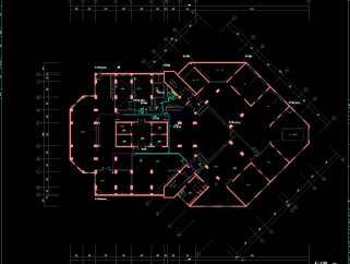 上海18层医院扩建工程弱电施工图，电气CAD施工图纸下载