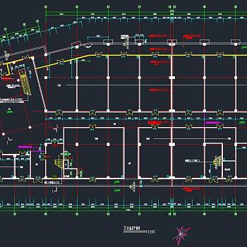 现代家具商场建筑设计图，商场CAD施工图纸下载