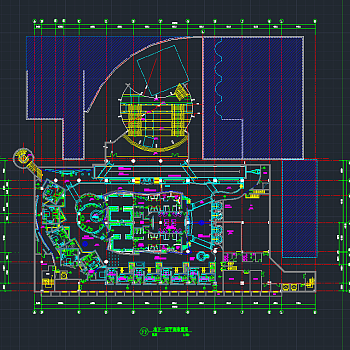 国际酒店负一层SPA空间装修图cad施工图下载、国际酒店负一层SPA空间装修图dwg文件下载