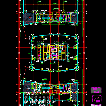 三十七层超高商业综合体建筑施工图，商业综合体CAD施工图纸下载