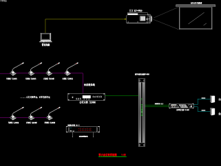 原创音响系统CAD图纸，音箱线路布置CAD施工图下载