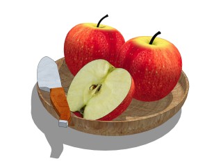  现代苹果草图大师模型，现代苹果su模型下载