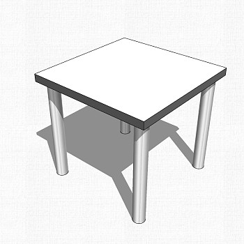 日式单桌SU模型下载，桌子草图大师模型