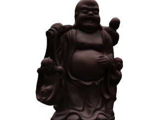 弥勒佛雕塑su模型,摆件草图大师模型下载
