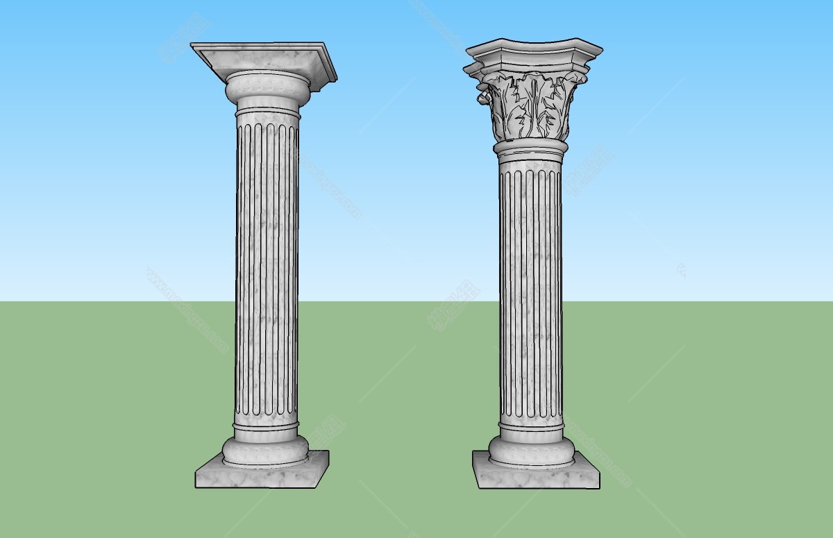 欧式罗马柱雕花柱头柱子3D模型免费下载_3dmax欧式罗马柱雕花柱头柱子模型编号527697228-智鸥网