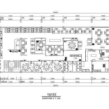 中式餐饮店CAD3D模型施工图