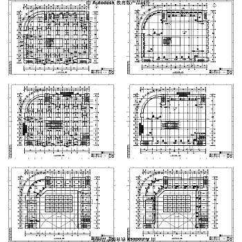 超市中央空调施工图设计套图,购物中心CAD图纸dwg文件下载