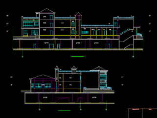 幼儿园教学楼建筑施工图，教学楼CAD施工图纸下载