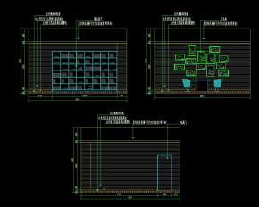 现在工业办公室CAD施工图，办公室设计施工图下载