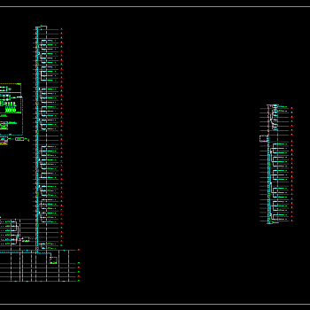 超高层办公综合体机电施工图，电气CAD施工图纸下载