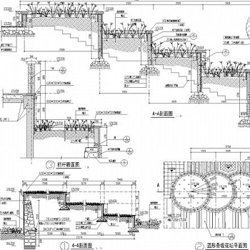 园林景观树池绿化施工图纸