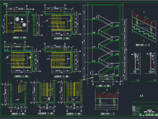电力大队办公楼CAD施工图，办公空间CAD施工图纸下载