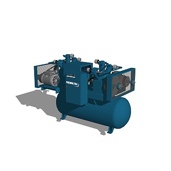 现代空气压缩机草图大师模型，空气压缩机sketchup模型下载