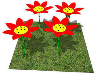 樱草花现代植物su模型，绿植花草图大师模型下载