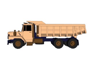 现代货车免费su模，货车sketchup模型，货车草图大师素材下载