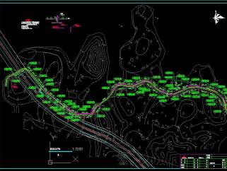 道路绿化喷淋系统工程，绿化带喷淋系统CAD设计图纸