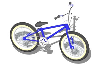 现代自行车su模型，自行车SKB模型下载